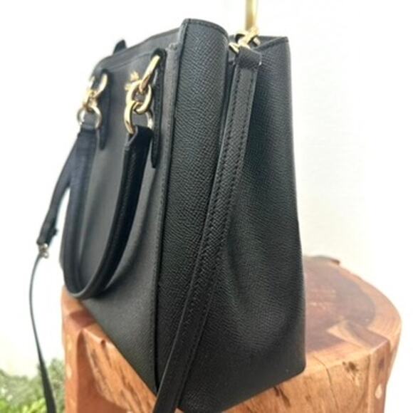 Coach Minetta Crossbody Bag, Crossgrain Leather, Black, Excellent Condition - Picture 8 of 9